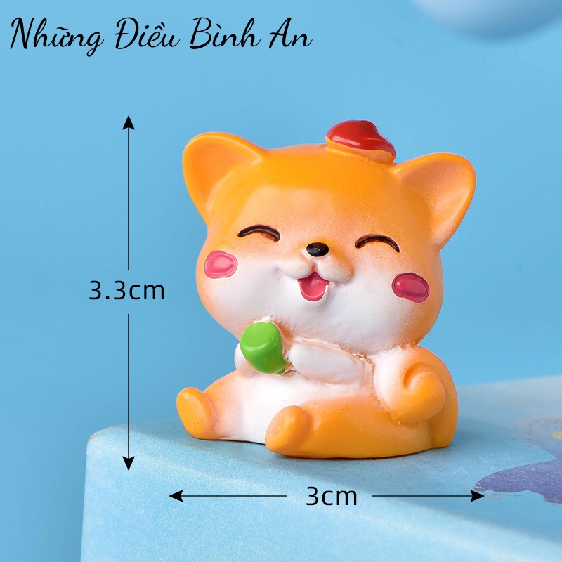 Tượng con vật nhiều mẫu trang trí ô tô, bàn làm việc, bánh kem đáng yêu dễ thương 💕FREESHIP 50k💕 Những Điều Bình An