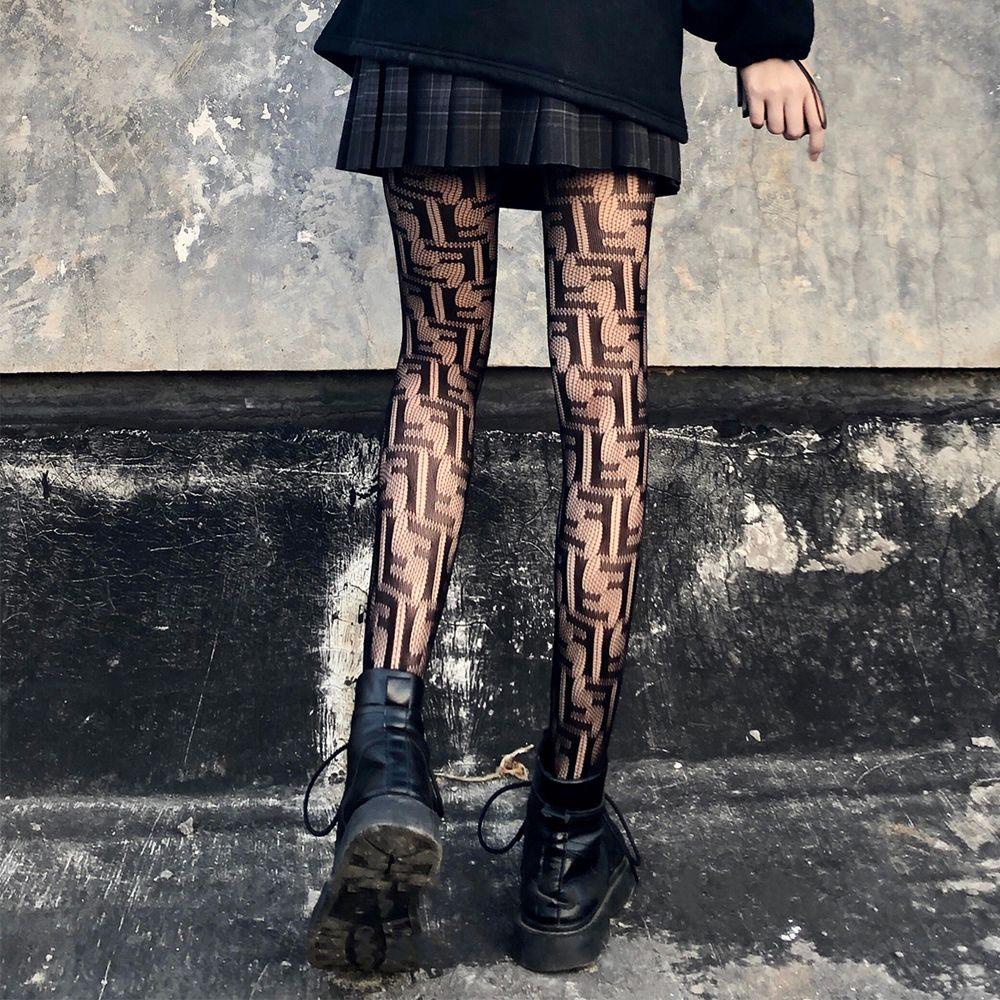 Vớ Lưới Xuyên Thấu Phong Cách Lolita Hàn Quốc Thanh Lịch Cho Nữ