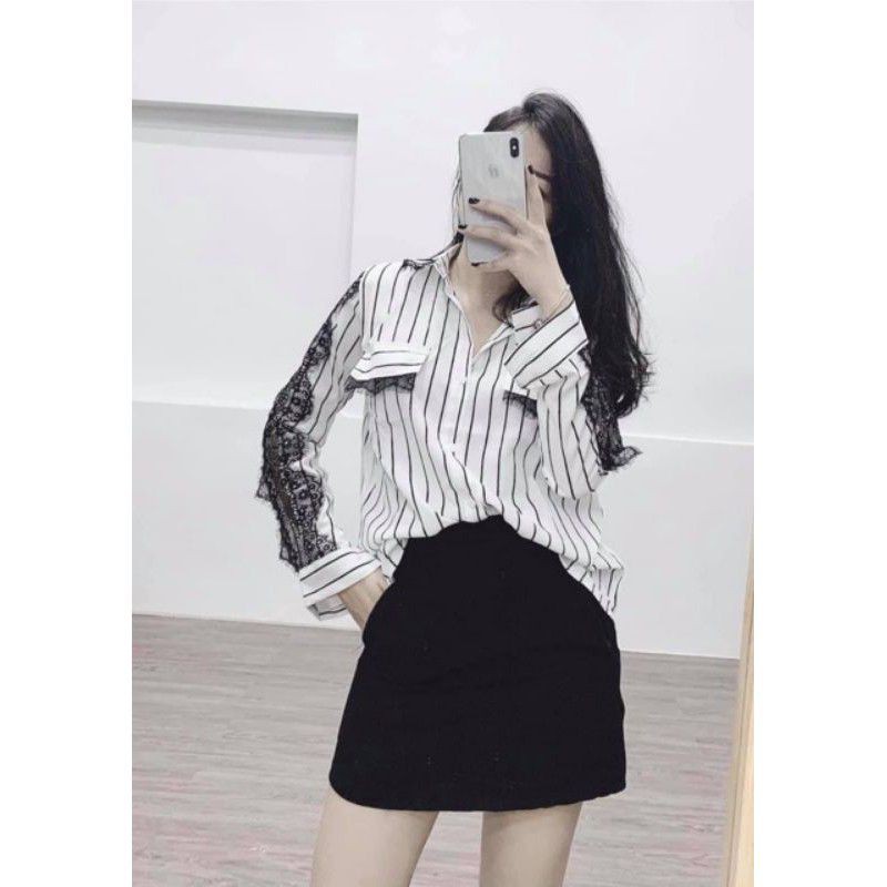 [AN MỘC] Quần short đùi vạt giả váy chứ A dáng trơn cho nữ