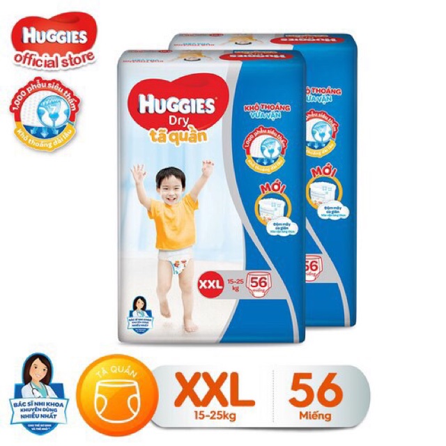 [Đệm mây] Tã quần Huggies M74,L68,XL62,XXL56, Tã dán M76,L68,XL62,XXL56, NB58/ Miếng lot nb100 mẫu mới nhất