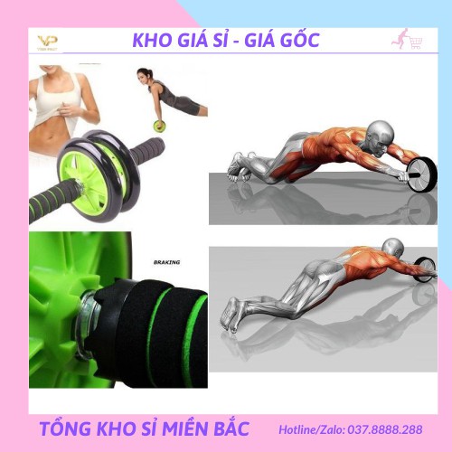 [❌GIÁ SỈ❌] Máy tập cơ bụng bánh xe kèm thảm tập-007903