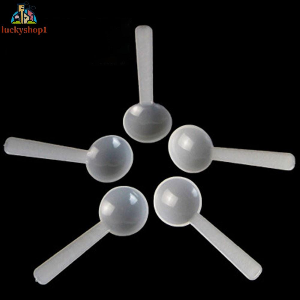 Bộ 100 Muỗng Nhựa Đo Lường 1g Màu Trắng #An#44635#D526c5