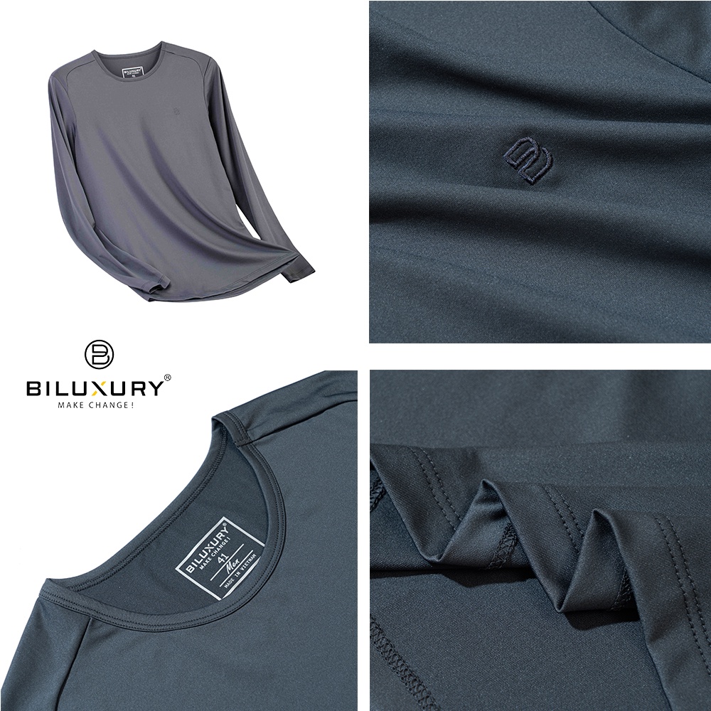Áo thun nam giữ nhiệt Biluxury MẪU NGẪU NHIÊN dài tay thể thao siêu nhẹ co giãn tốt 5ATOB001 | BigBuy360 - bigbuy360.vn