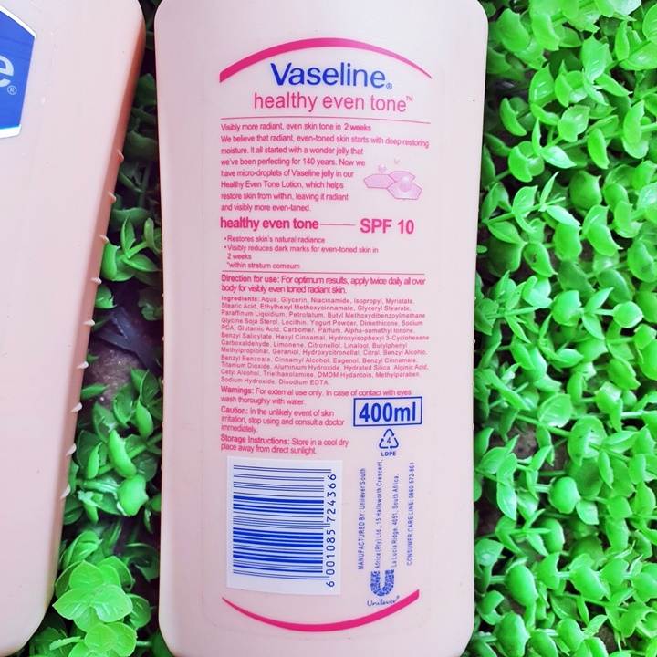 Sữa Dưỡng Thể Vaseline Healthy White Even Tone 400ml – TD517