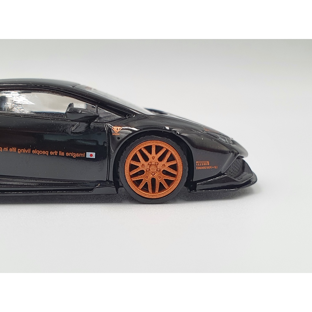 Xe Mô Hình LB*WORKS Lamborghini Huracan ver.1 - Black LHD 1:64 MiniGT (Đen)