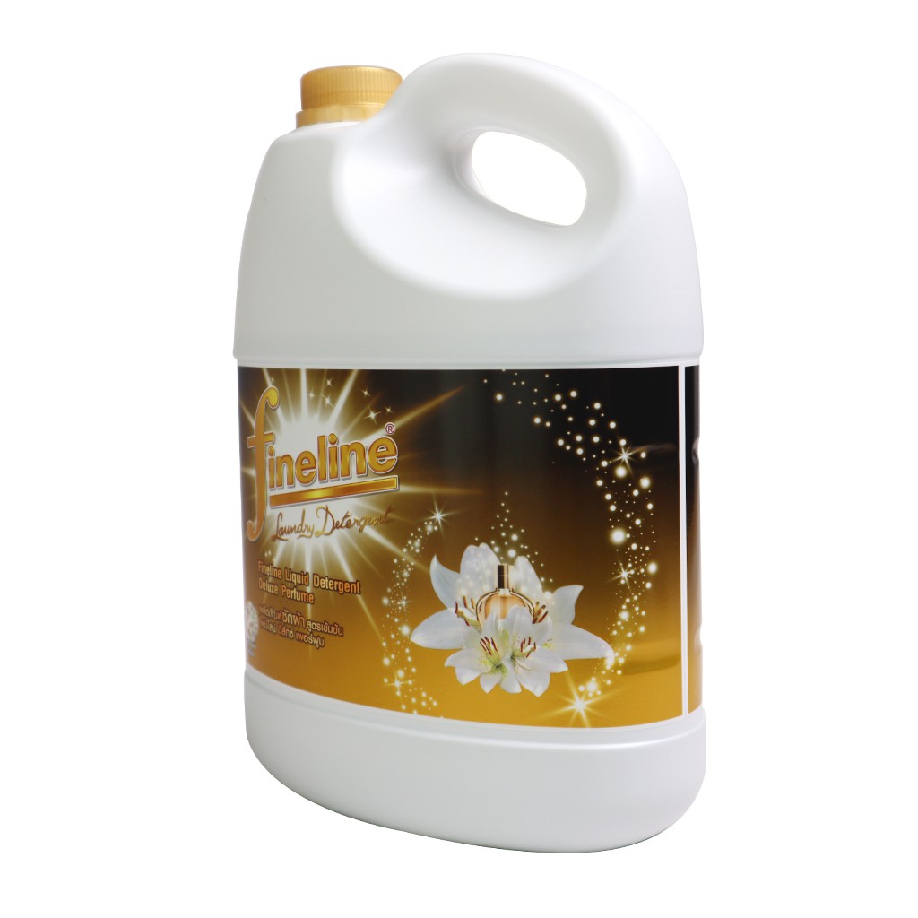 Nước giặt xả nước hoa Deluxe Perfume FINELINE Laudry Detergent Thái Lan 3000ml - can vàng đen - Fineline wash detergent