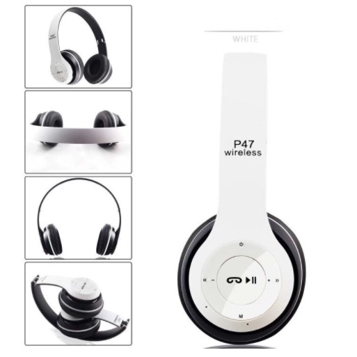 Tai Nghe Không Dây Kết Nối Bluetooth P47 Có Khe Cắm Thẻ Nhớ