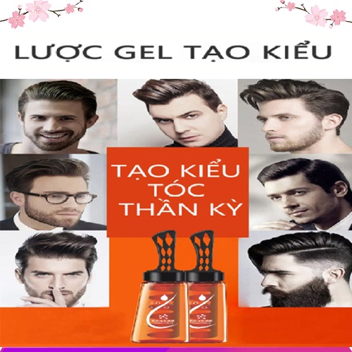 Gel Vuốt Tóc Nam Kèm Lược Cao Cấp Chai 260ml