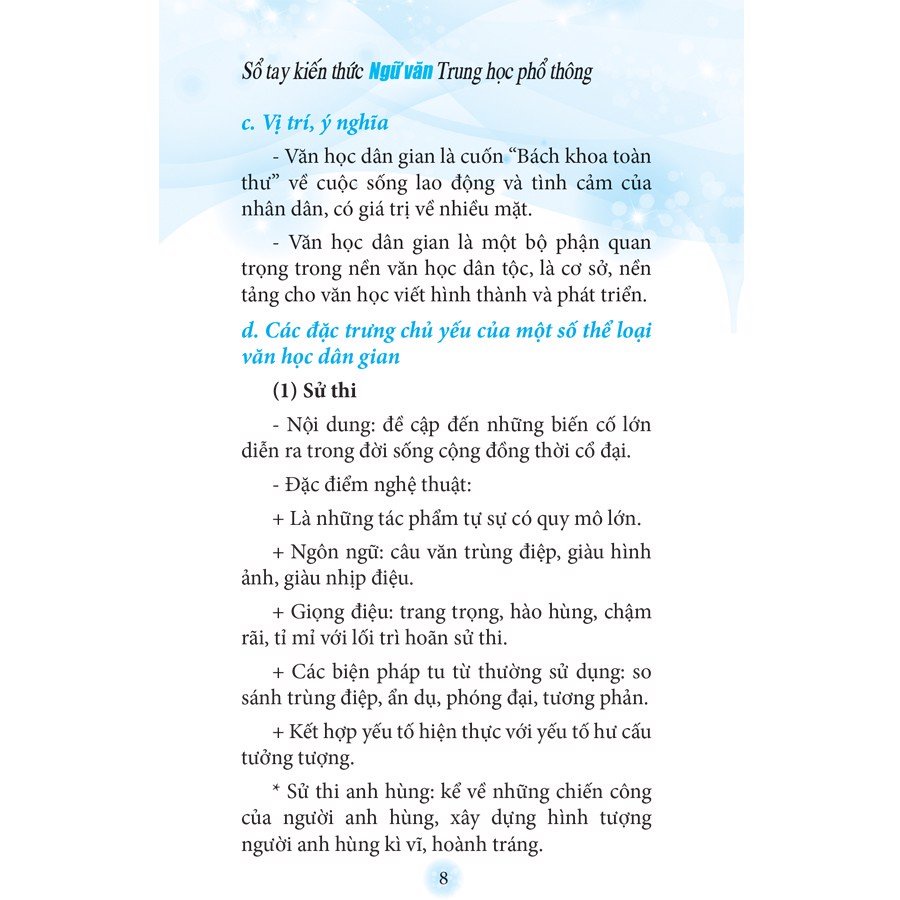 Sách: Sổ tay Kiến Thức Ngữ Văn Trung Học Phổ Thông TSCB