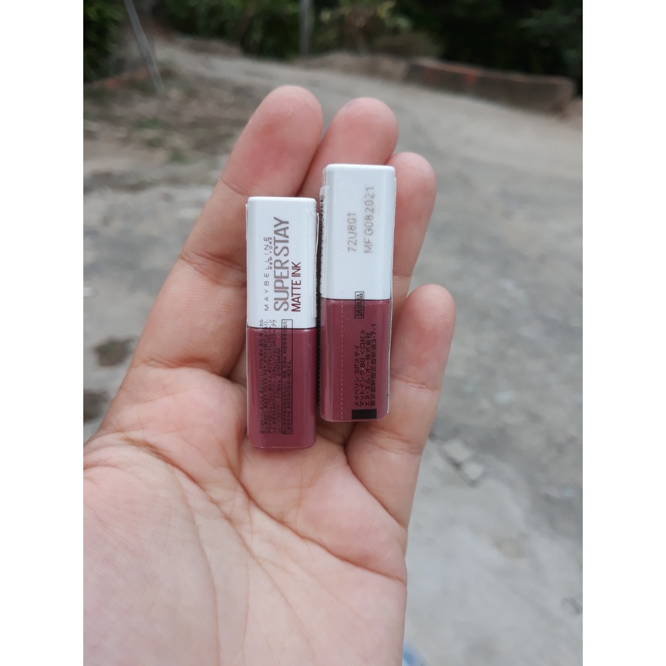 (mini size 2.7ml) - Son kem lỳ Super stay Matte Ink Maybelline Ruler 80