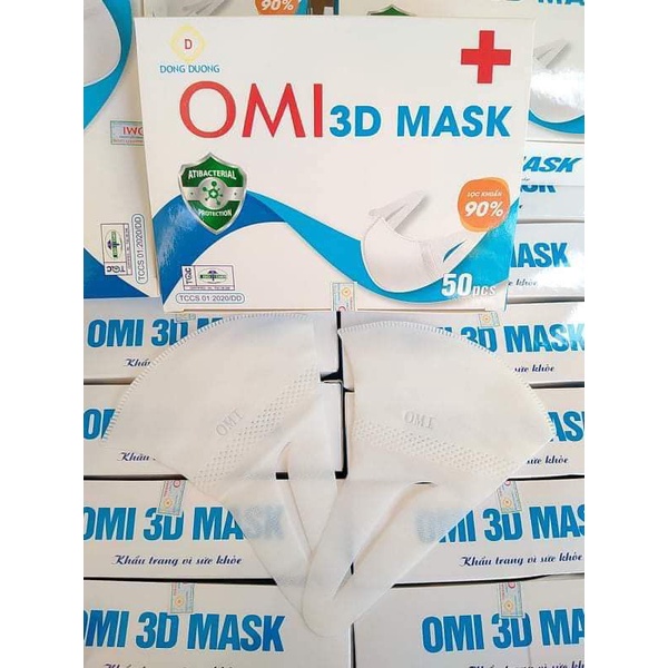 Khẩu trang 3D Omi 45k hộp 50c