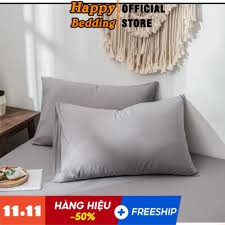 Vỏ Gối Nằm 1 màu Cotton Tici 45x70cm, mềm mịn, phong cách đơn giản