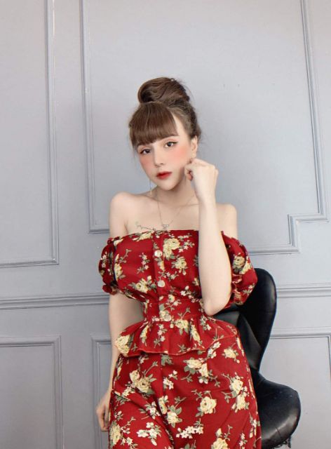 Sét Áo Hoa kèm Quần Đủ màu