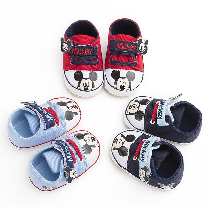 Giày Sneaker Đế Mềm Chống Trượt Thoáng Khí Dễ Thương Cho Bé Tập Đi
