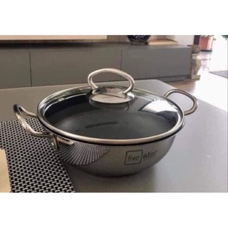 CHẢO SÂU LÒNG CHỐNG DÍNH FIVE STAR 22Cm