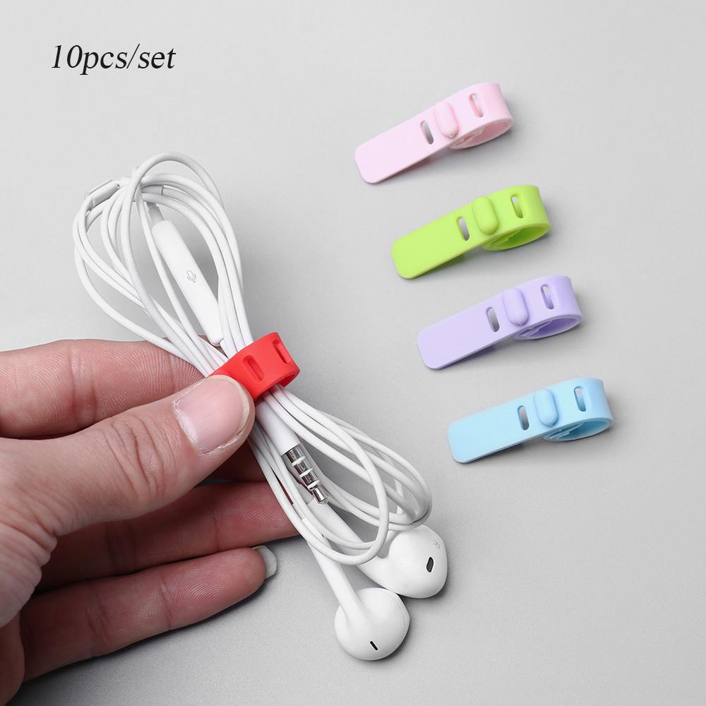 Bộ 10 Dây Quấn Tai Nghe / Dây Cáp USB Mềm Mại