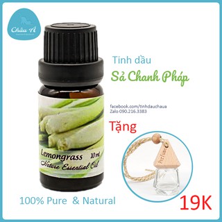 Tinh dầu sả chanh Pháp - Lemongrass - 10ml (Tặng 01 lọ treo khuếch tán thủy tinh 19k) số lượng có hạn
