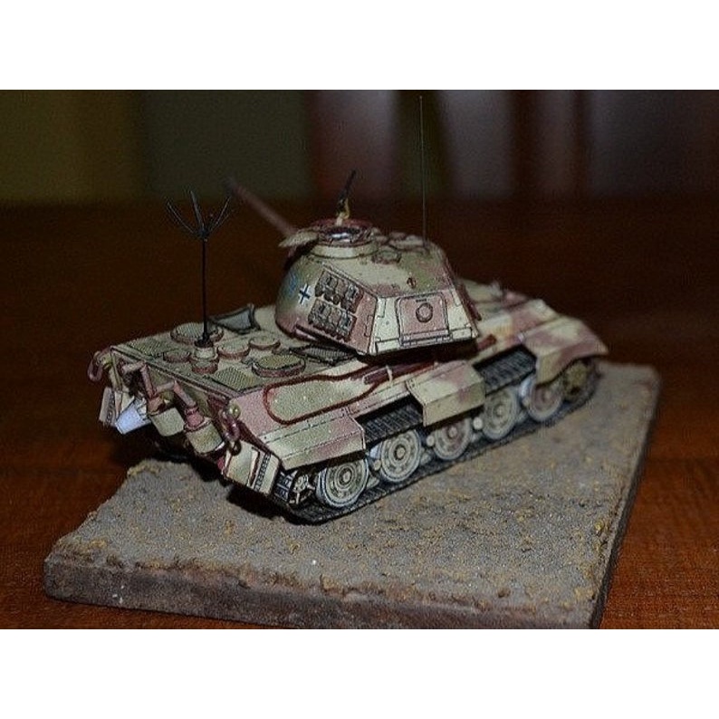 Bộ kit mô hình giấy 3D Xe tăng Tiger II German Tank