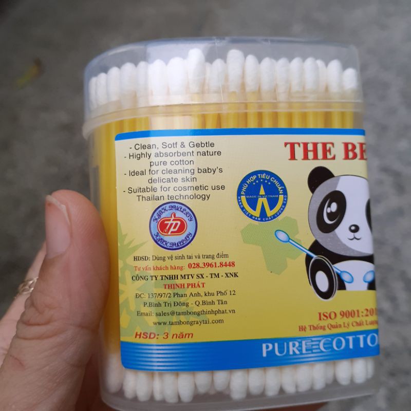 Hộp tăm bông trái tim trẻ em The Bear - Đại Sỉ