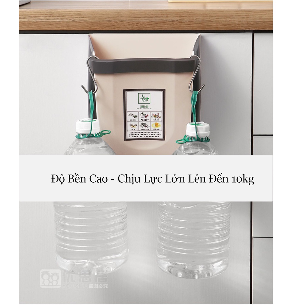 Thùng Rác Đa Năng Treo Cửa Bếp Cửa Tủ Tiện Lợi, Thùng Rác Thông Minh Dễ Dàng Gấp Gọn