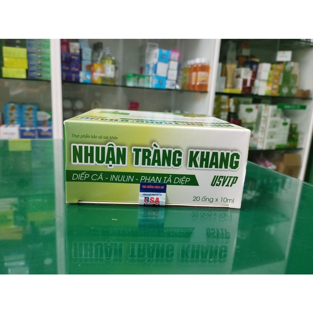 Nhuận Tràng Khang USVIP - Hỗ trợ giảm đầy bụng, giảm nguy cơ táo bón (hộp 4 vỉ x 5 viên)