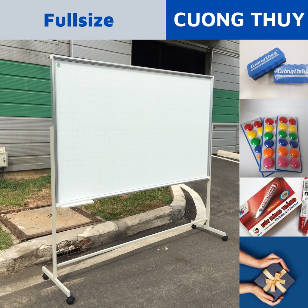 Bảng di động trắng, KT: 80x120cm, 100x120cm dòng Standard - Bảng Cường Thúy