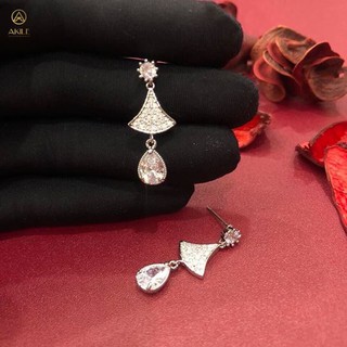 Bông tai giọt nước pha lê