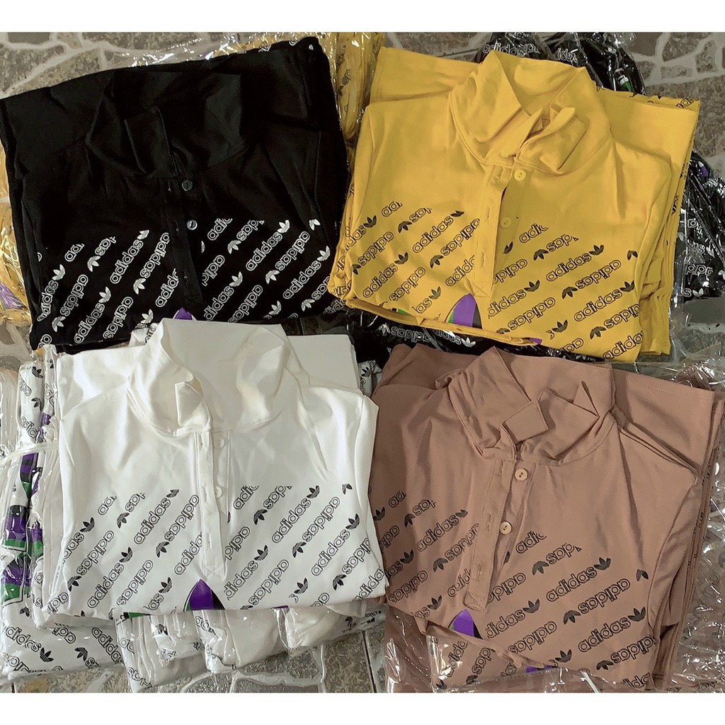 áo thun cổ bẻ in họa tiết siêu sang chảnh, hot hít ảnh thật