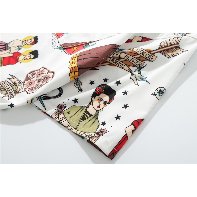 Áo sơ mi tay dài in họa tiết phong cách trẻ trung cho nam