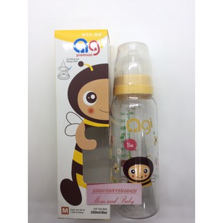 Bình Sữa Agi Premium 250ml - Size M ( 4-6 tháng) - cổ hẹp
