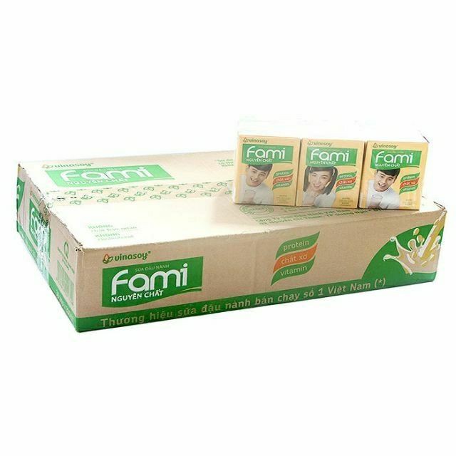 Thùng 36 hộp Sữa Đậu Nành Fami Hộp 200ml