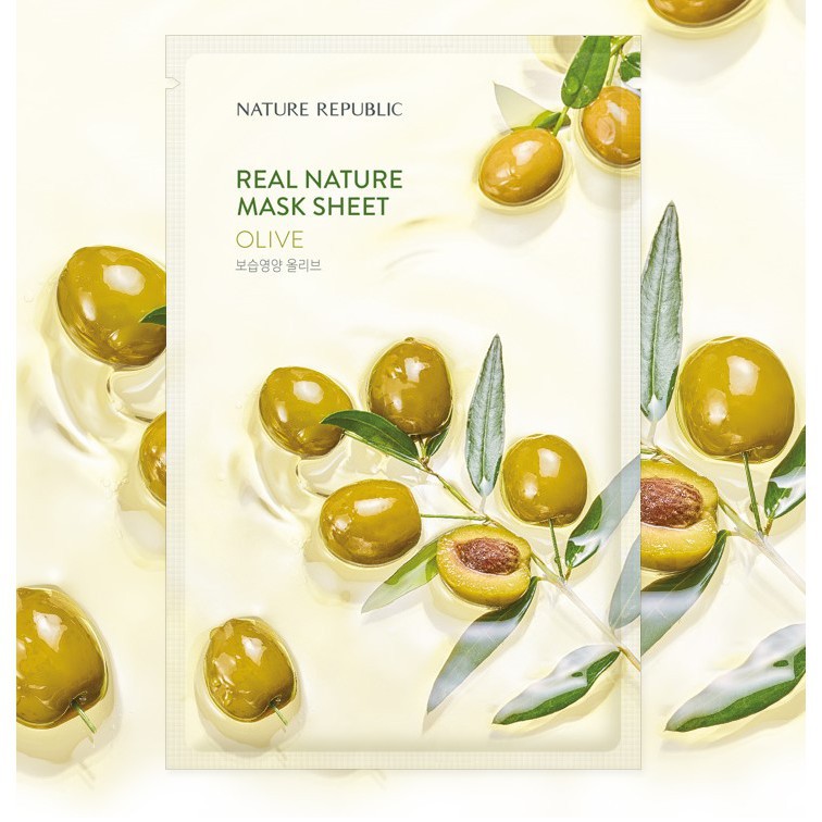 [Mẫu mới 2019] Mặt nạ giấy Nature Republic Real Nature Mask Sheet ( nấm rơm shop)