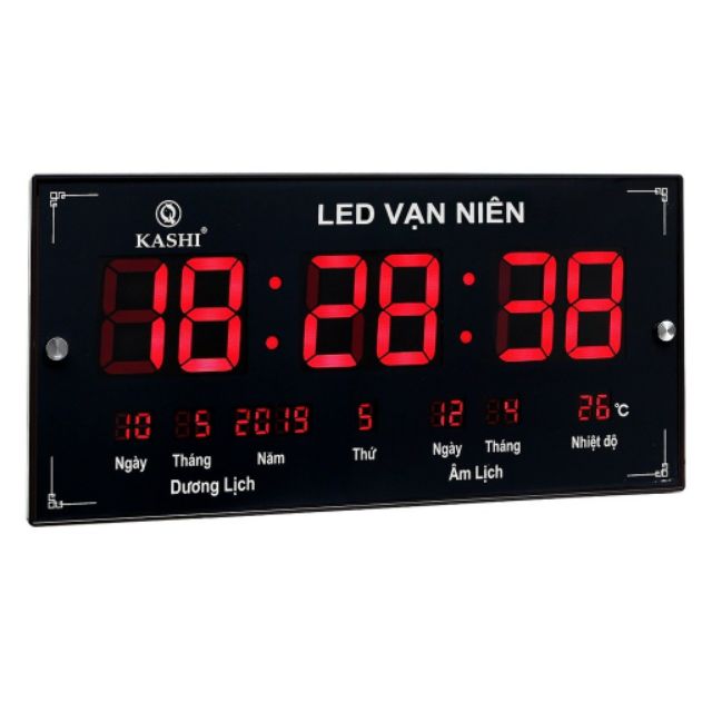 Đồng hồ treo tường Led Vạn Niên có âm lịch việt nam