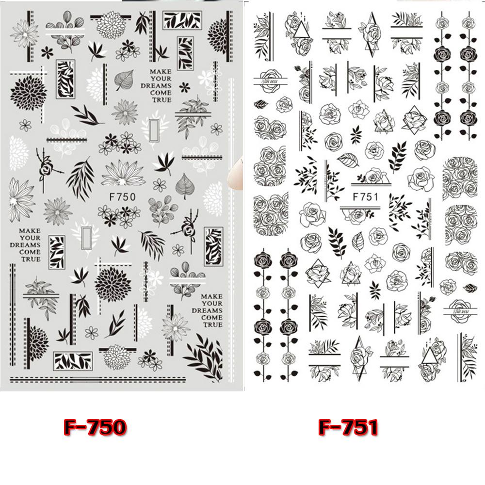 Hình Dán Trang Trí Móng Tay Họa Tiết Bướm 3D Đơn Giản