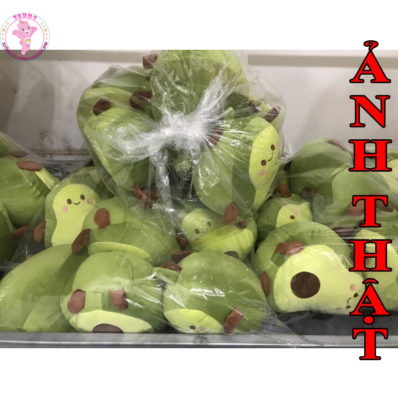 Gấu Bông Quả Bơ Mini Size 25Cm Siêu Xinh Chất Vải Cao Cấp Co Dãn 4 Chiều Hàng Xuất Dư Siêu Thị