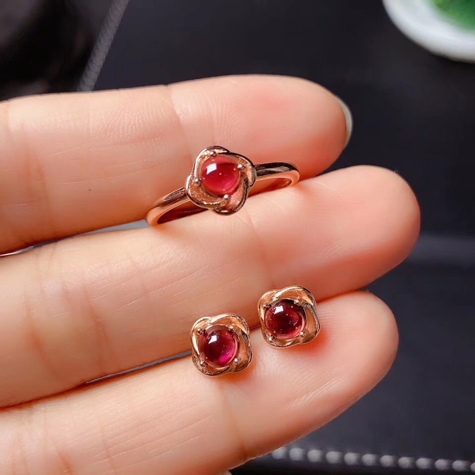 Nhẫn Hở Đính Đá Ruby Thời Trang Cho Nữ