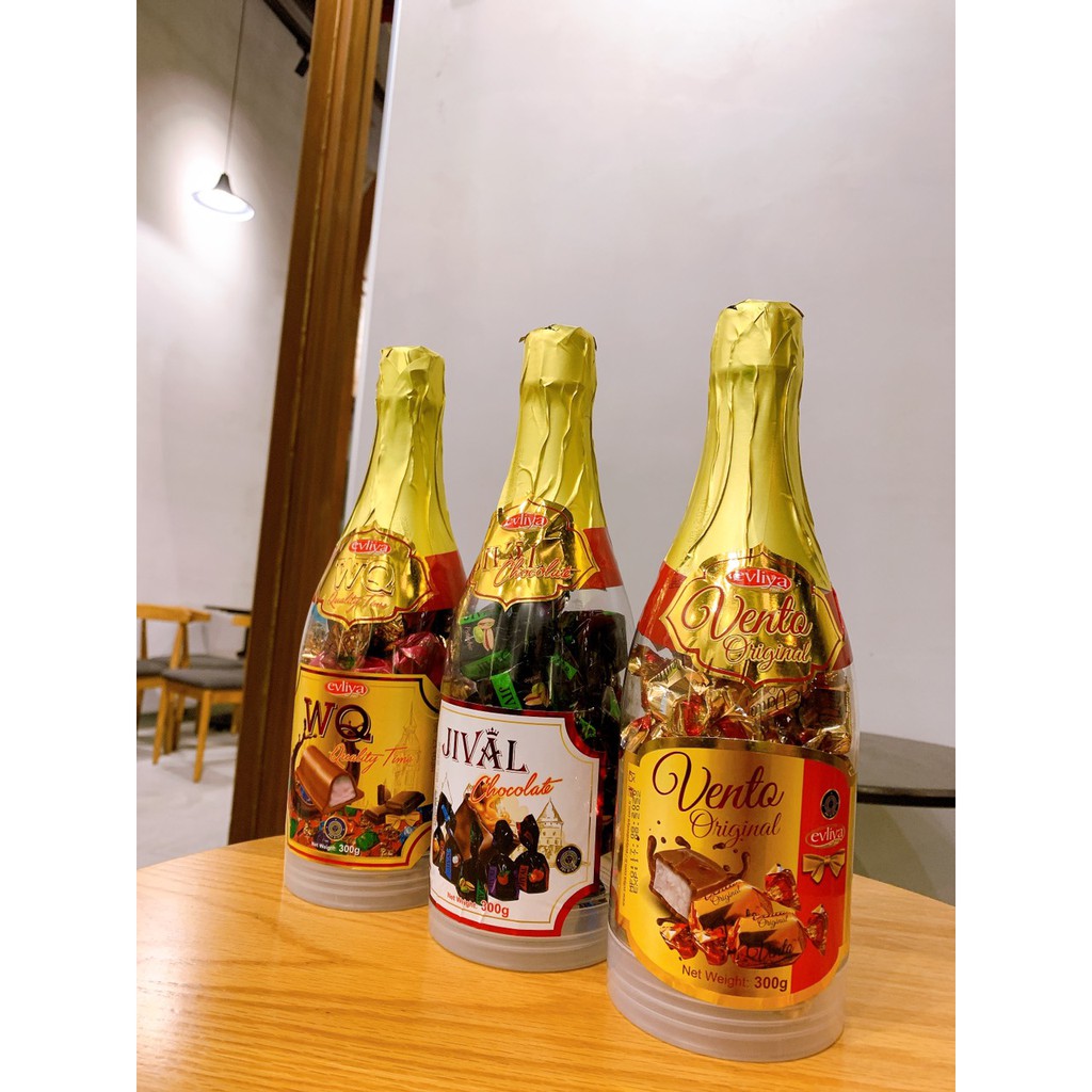 Kẹo socola chai sâm panh