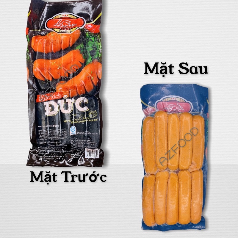 XÚC XÍCH ĐỨC _ XÚC XÍCH LACUSINA 500GR_10 Cây_ Hàng loại 1