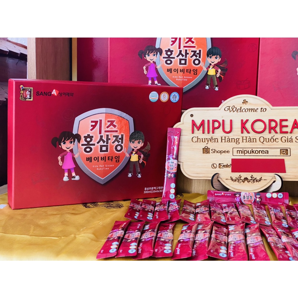 Nước Hồng Sâm Baby SangA  Hàn Quốc Hộp 30 gói x 10 ml | BigBuy360 - bigbuy360.vn