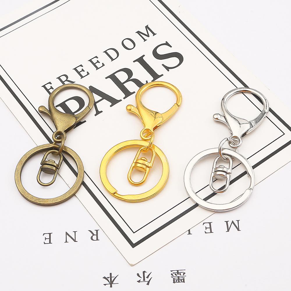 Set 5 Móc Khóa Hình Tròn Nhiều Màu Sắc Bằng Đồng