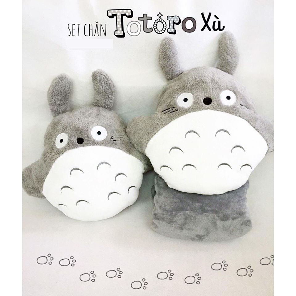 Set chăn gối Totoro Xù