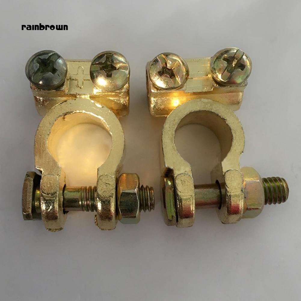 Cặp kẹp nối cực pin 12V chất liệu nhôm dùng cho xe ô tô