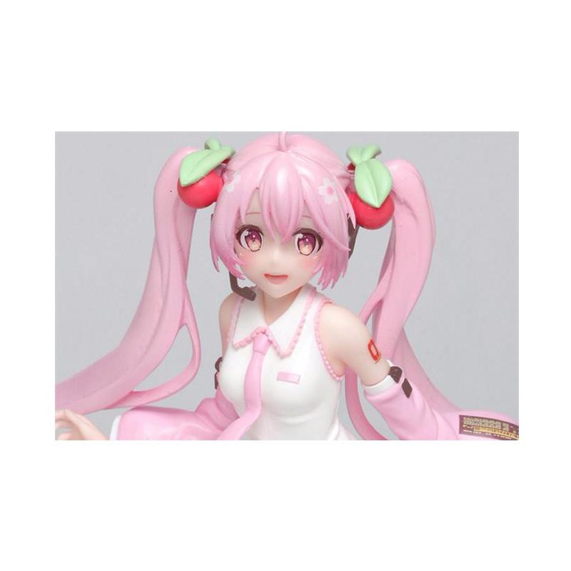 Mô hình nhân vật hoạt hình Figure Hatsune Miku Sakura Hatsune Ver anime tóc hồng xinh xắn trưng bày dễ thương tóc dâu