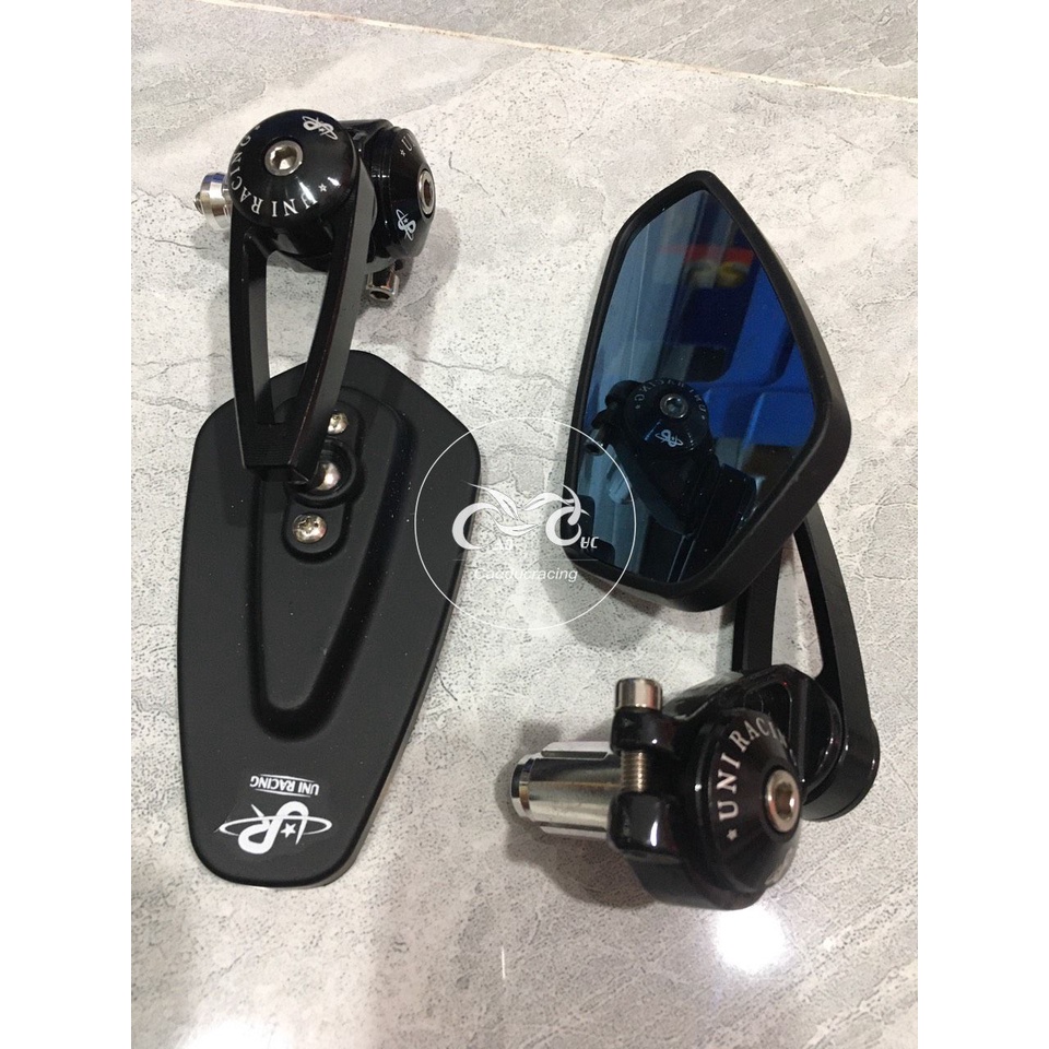 gương gù giá lẻ lắp cho kiếng hậu xe máy kính xanh màu đen