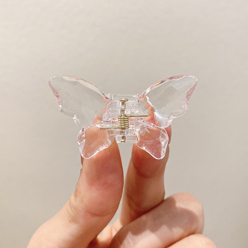 Kẹp Tóc Hình Nơ Trong Suốt Đính Đá Pha Lê Xinh Xắn