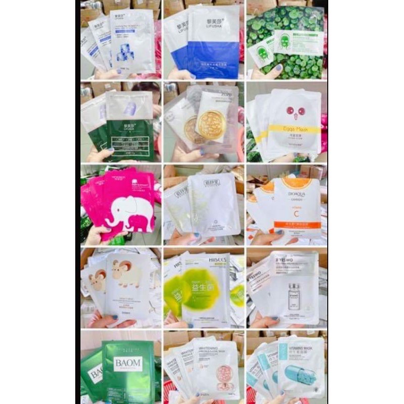 Set 10 mặt nạ Nội Địa Trung Hàng chính hãng