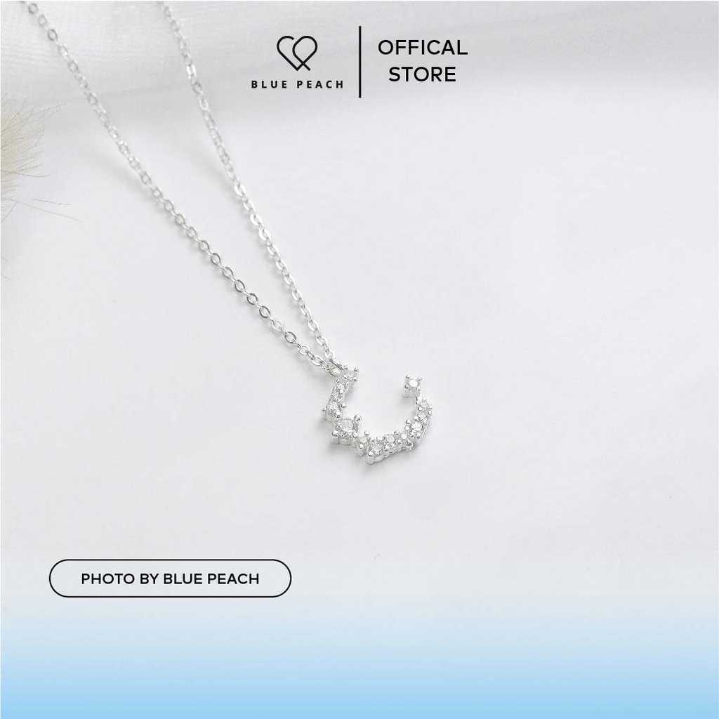 Dây Chuyền Bạc Blue Peach Moon DC573