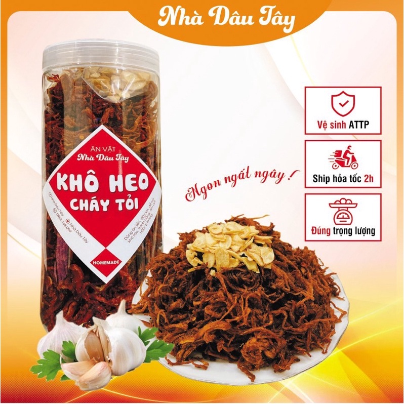 [HOMEMADE] 1KG KHÔ HEO CHÁY TỎI LOẠI NGON NHÀ LÀM