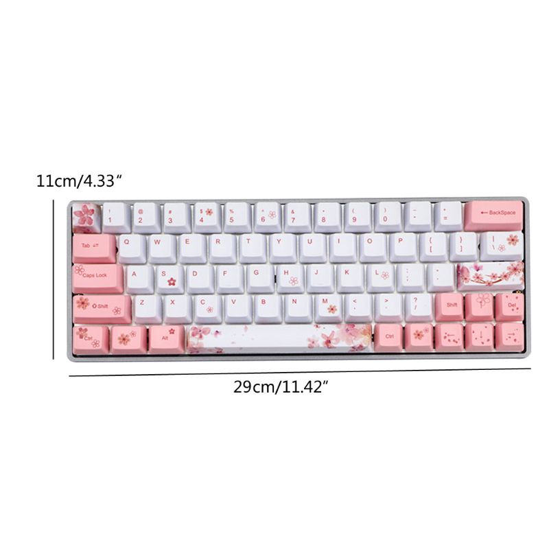 Nút Bàn Phím Cơ Họa Tiết Hoa Anh Đào PBT Cho Bàn Phím Cơ