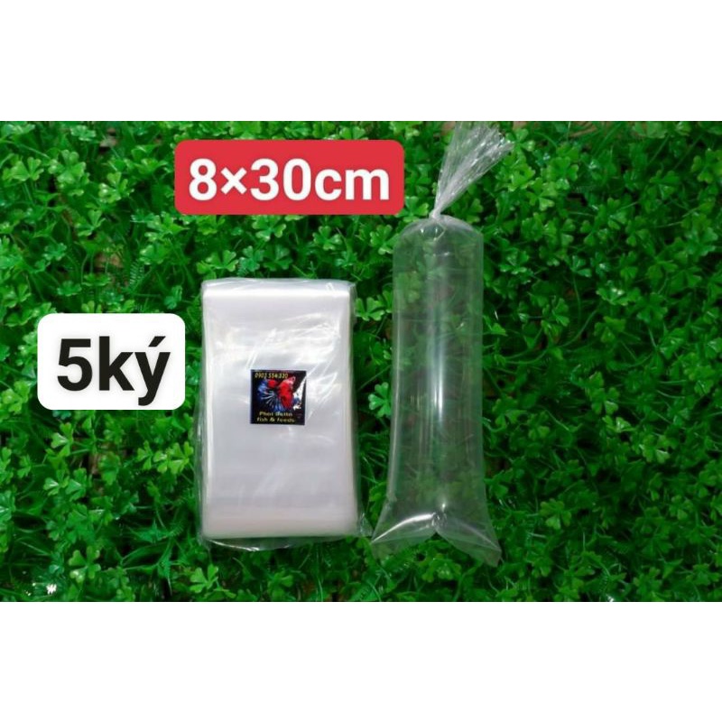5 Kilograms TÚI ĐÓNG CÁ size 8×30cm.Chuẩn size xuất khẩu